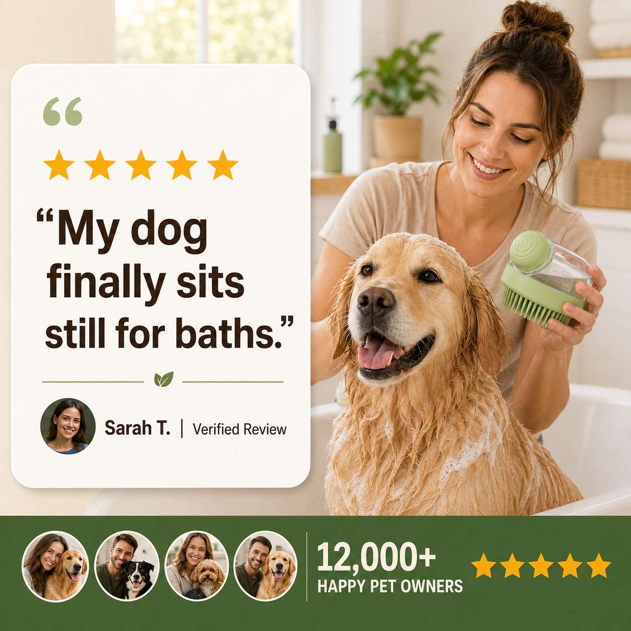 Lathapaw LathaBrush customer review social proof square